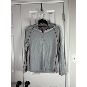 Cloudveil Mens Grey 1/4 Zip Activewear Pullover Size Large